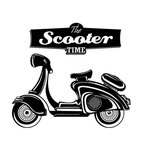 Scooter em vinil autocolante de parede decorativo.