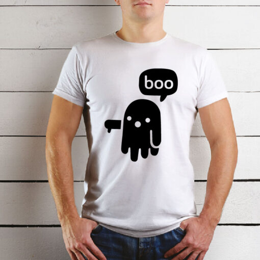 T-shirt de homem Fantasma desaprovação. 100% Algodão, moderna e básica de manga curta com visual contemporâneo.