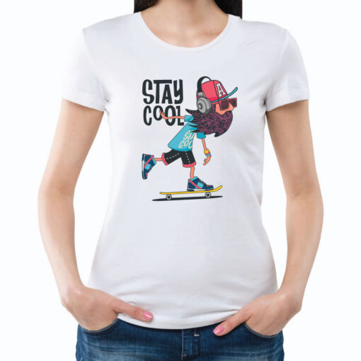 T-shirt Stay Cool. unissexo 100% Algodão, moderna e básica de manga curta com visual contemporâneo