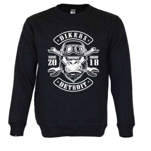 Sweatshirt Gorilla Biker. Unissexo.