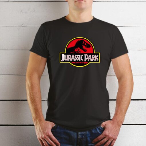 T-shirt Jurassic Park unissexo 100% Algodão, moderna e básica de manga curta com visual contemporâneo