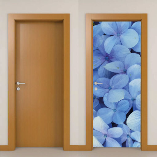 Flores Azuis, autocolante decorativo para portas e paredes