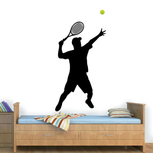 Jogador de ténis autocolante de parede