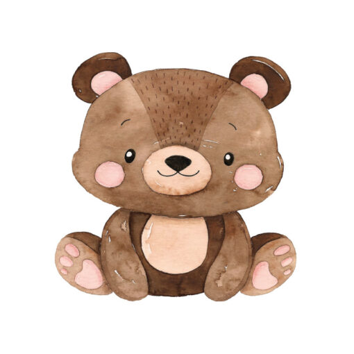 Urso autocolante decorativo infantil